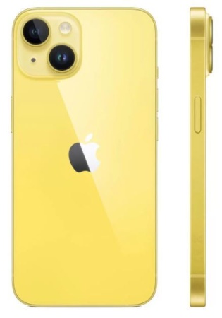 Apple iPhone 14, 256 ГБ, Yellow (MR3G3)