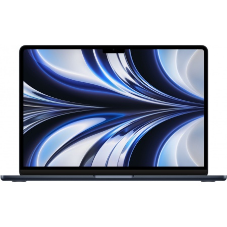 Apple MacBook Air 13 (M2, 8C CPU/10C GPU, 2022), 8 ГБ, 512 ГБ SSD, «полуночный черный» (MLY43)