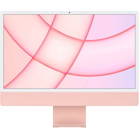 Apple iMac 24-inch with Retina 4.5K display: Apple M1 chip with 8-core CPU and 7-core GPU, 8GB unified memory, 256GB SSD Pink (MJVA3)