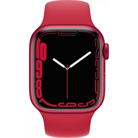 Apple Watch Series 7 GPS, 41mm (PRODUCT)RED Aluminium Case with (PRODUCT)RED Sport Band (MKN23)